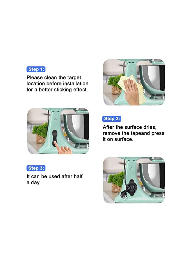 PROMASS Cord Organizer for Kitchen Appliances,9pcs Cord Wrapper Holder Cable Winder Stick On Mixer, Coffee Maker, Air Fryer, Pressure Cooker, Upgraded Design - Image 3