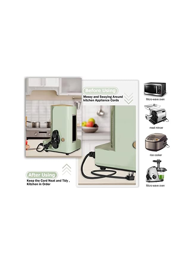 PROMASS Cord Organizer for Kitchen Appliances,9pcs Cord Wrapper Holder Cable Winder Stick On Mixer, Coffee Maker, Air Fryer, Pressure Cooker, Upgraded Design - Image 4