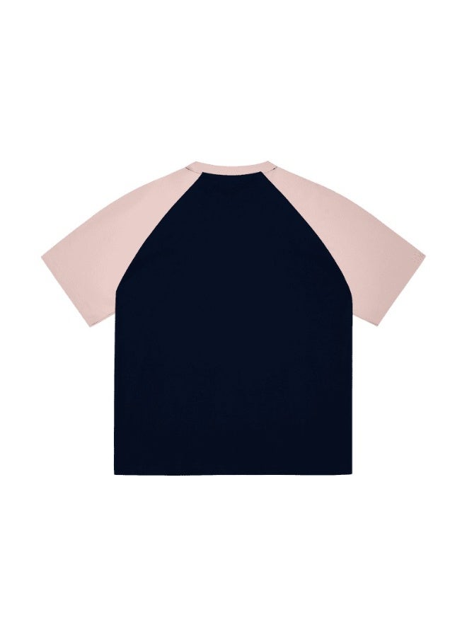 OFF-WHITE Loose short-sleeved T-shirts for men and women with shoulder inserts in summer with contrast stitching. - Image 4