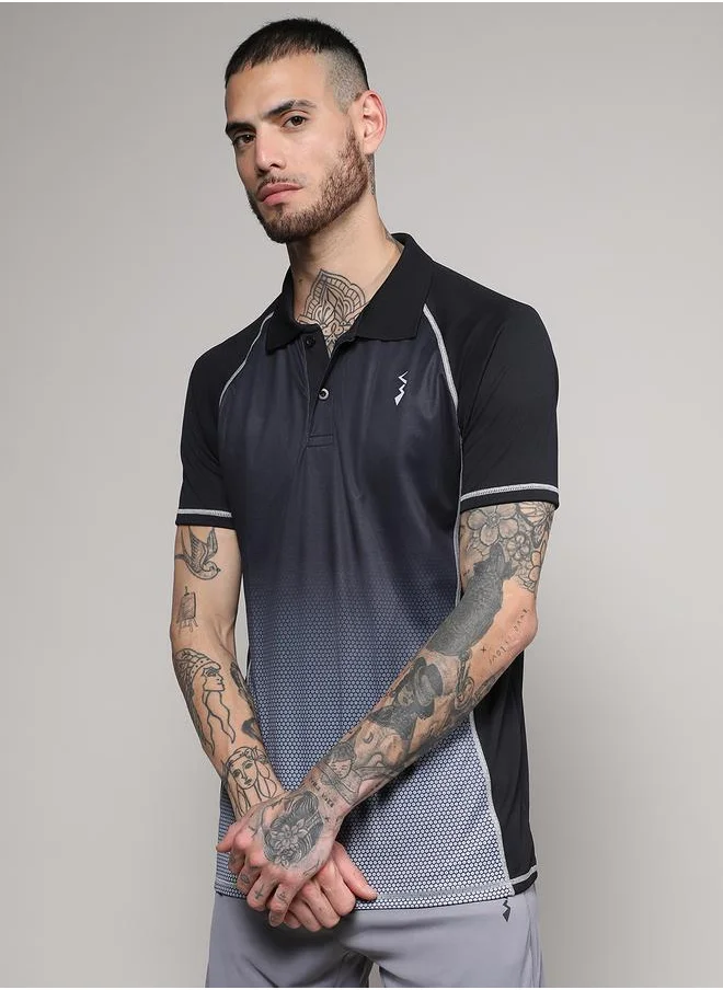 كامبوس سوترا Ombre Look Polo with Contrast Stitch by Styli