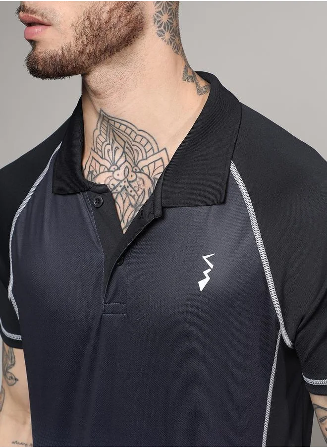كامبوس سوترا Ombre Look Polo with Contrast Stitch by Styli