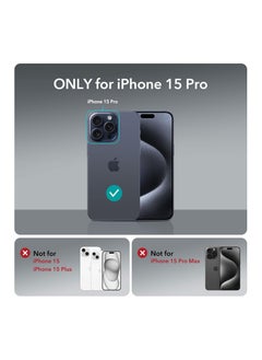 ESR Clear Case for iPhone 15 Pro Case, Shockproof Thin Cover, Yellowing-Resistant Slim Transparent TPU Phone Case, Zero Series, Clear  - Image 2