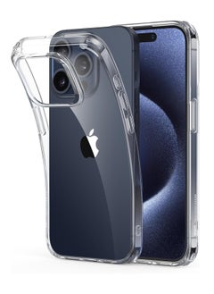 ESR Clear Case for iPhone 15 Pro Case, Shockproof Thin Cover, Yellowing-Resistant Slim Transparent TPU Phone Case, Zero Series, Clear  - Image 1