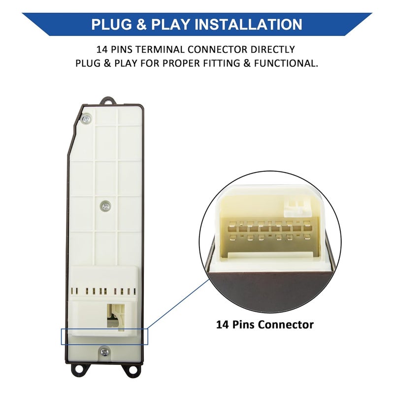 Obaee Power Window Switch Control Button & Door Switch Panel Bezel - Image 3