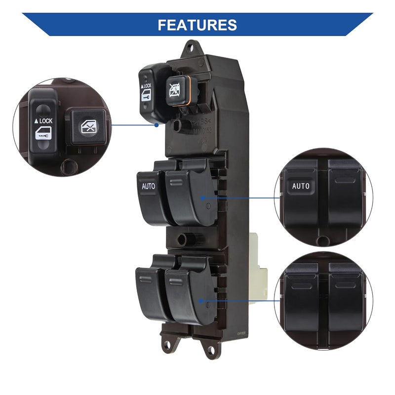 Obaee Power Window Switch Control Button & Door Switch Panel Bezel - Image 4
