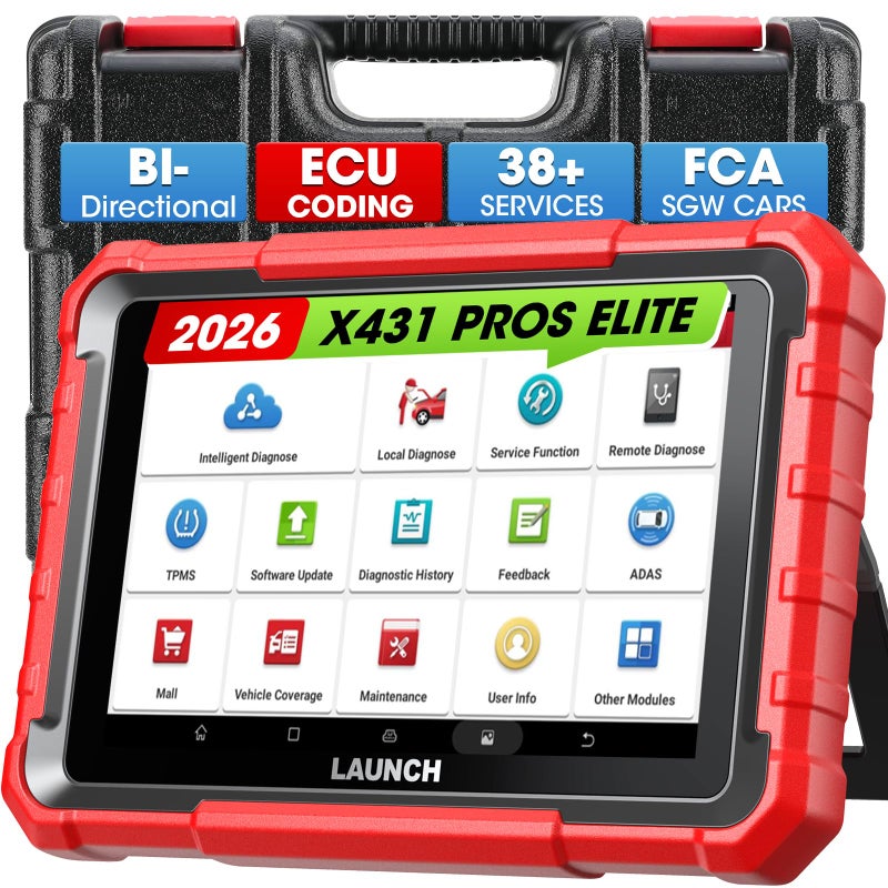 Launch X431 Scanner PROS Elite 2026 New Bidirectional Scan Tool ECU Coding - Image 2