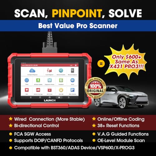 Launch X431 Scanner PROS Elite 2026 New Bidirectional Scan Tool ECU Coding - Image 4