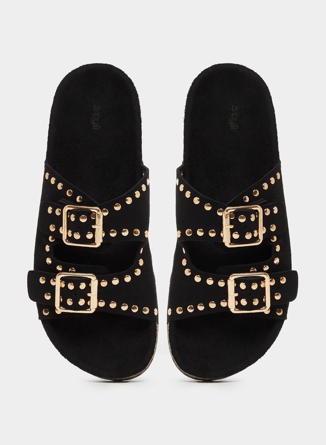 Styli Styli Studded Open Toe Flat Sandals - Image 5