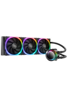 ANTEC Vortex 360 AIO ARGB CPU Liquid Cooler, 600~2000 RPM Fan Speed, 57.93 CFM Fan Airflow, Hydraulic Bearing Type, Suspended Spiral Pump Head Design, Highly Efficient Cooling Pump, EPDM High-Density Tubing, Superior Fin Density  - Image 1