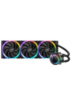 ANTEC Vortex 360 AIO ARGB CPU Liquid Cooler, 600~2000 RPM Fan Speed, 57.93 CFM Fan Airflow, Hydraulic Bearing Type, Suspended Spiral Pump Head Design, Highly Efficient Cooling Pump, EPDM High-Density Tubing, Superior Fin Density  - Image 2