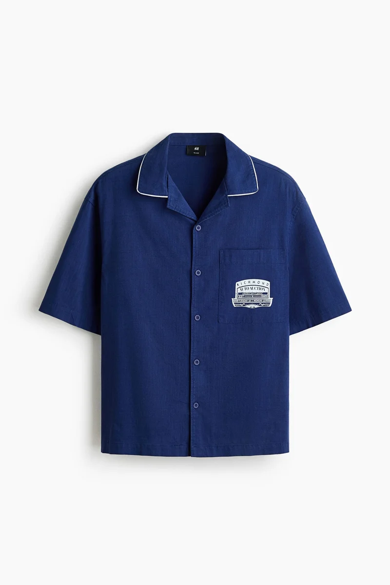 H&M  Relaxed Fit Printed shirt for Men | Best Price UAE
