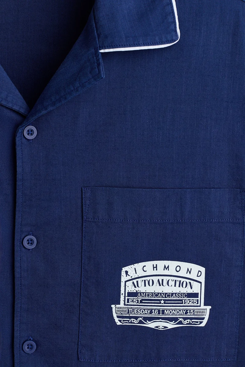 H&M  Relaxed Fit Printed shirt for Men | Best Price UAE
