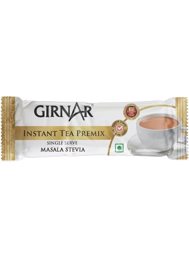 GIRNAR Masala Karak Chai 3in1 with Stevia | Instant Tea Premix with Masala | 8g  per sachet | Authentic Indian Spiced Tea | Quick & Flavorful Chai - Image 5