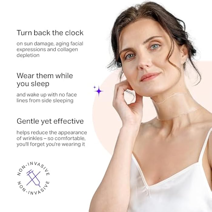 BLUMBODY Neck Wrinkle Patches – Anti-Wrinkle Silicone Patches for Skin Firming, Tightening – Reusable Overnight Pads – Anti-Aging Crepe Erase Pads – Neck, Décolleté (2-Month Supply) - Image 3