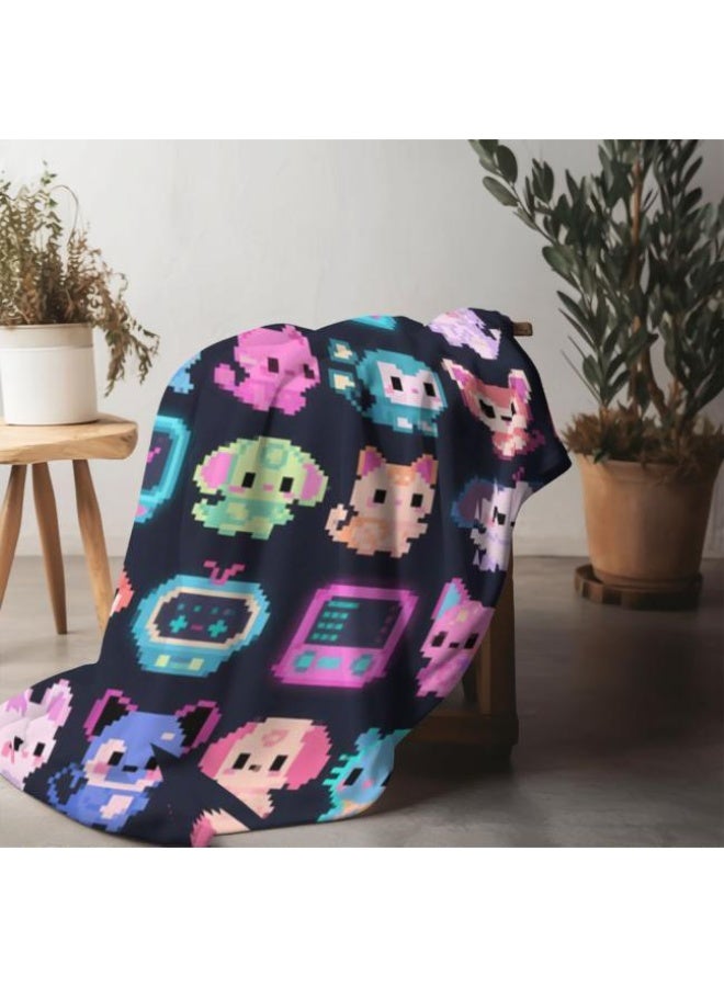 general Baby and children's cartoon flannel thin blanket (warm and comfortable, suitable for sleep, game use) 70cm*100cm - Image 1