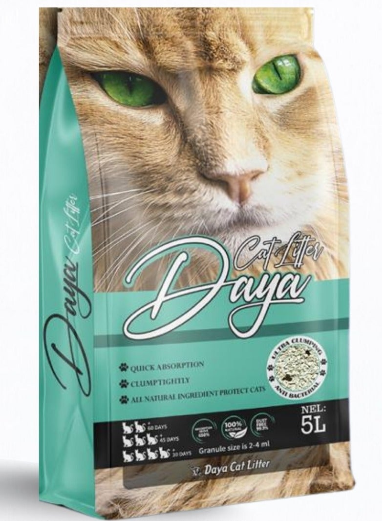Daya Cat Litter -Premium Turkish Bentonite-Strong Clumping & Odor Control- Activated Carbon & Soap Scent - Image 3