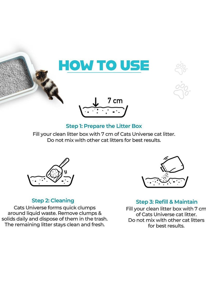 Daya Cat Litter -Premium Turkish Bentonite-Strong Clumping & Odor Control- Activated Carbon & Soap Scent - Image 5