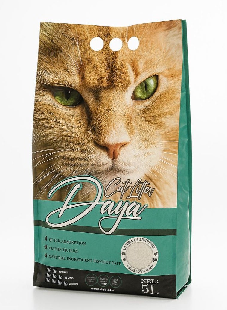 Daya Cat Litter -Premium Turkish Bentonite-Strong Clumping & Odor Control- Activated Carbon & Soap Scent - Image 3