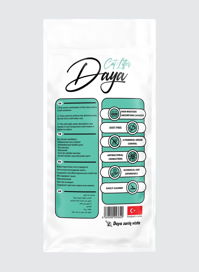 Daya Cat Litter -Premium Turkish Bentonite-Strong Clumping & Odor Control- Activated Carbon & Soap Scent - Image 5