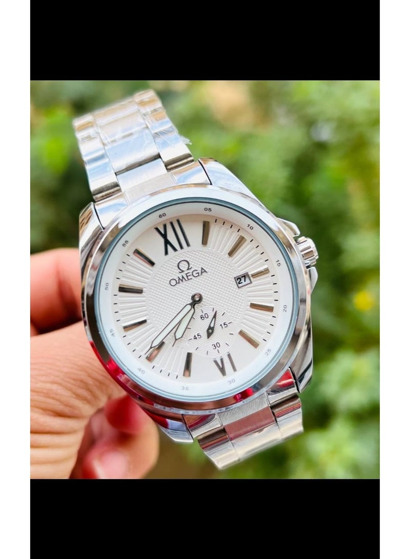 ساعة رجالى اسيتك معدن بالنتيجة