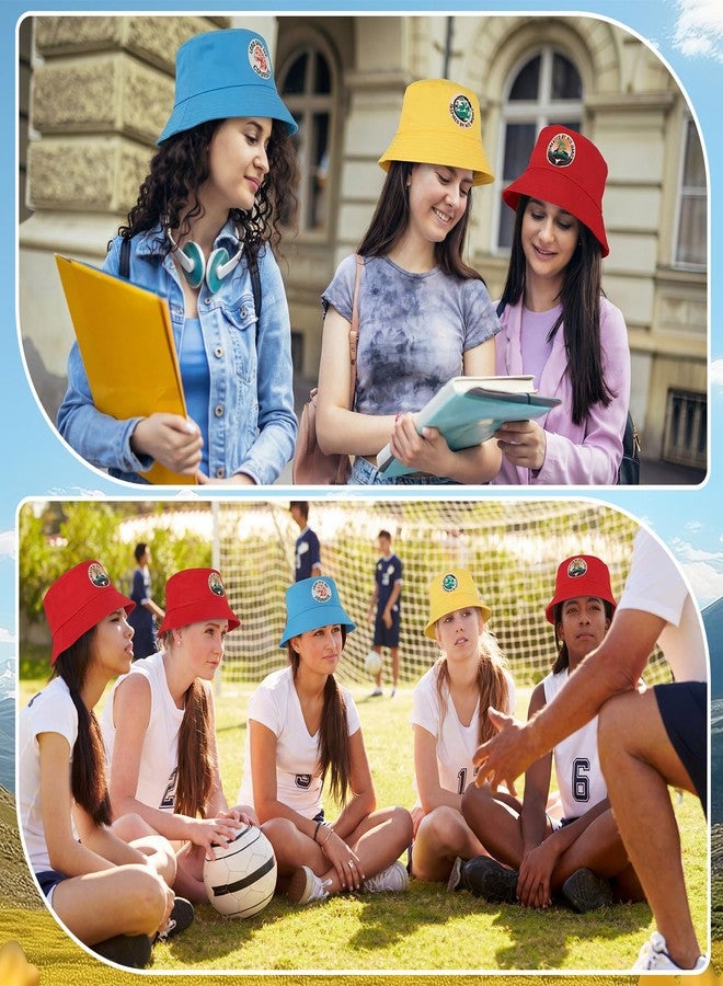 Croloose 12 Pcs African Safari Theme Bucket Hats Gifts Christian Summer Hat Religious Fishing Cap Sunday School Colorful Sun Foldable Travel Hat for Vacation Bible School Supplies - Image 4