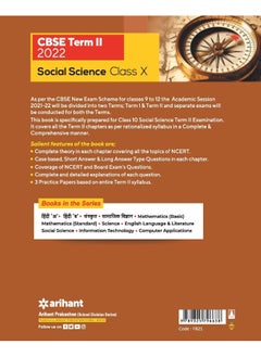 Arihant Cbse Social Science Term 2 Class 10 for 2022 Exam (Cover Theory and MCQS)  - Image 2