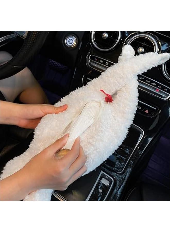 Generic Car Tissue Holder, Zmcn Cute Plush Dog Napkin Cover, Fits 120 Standard Tissue Box, Keeps Car Tidy. - Image 4