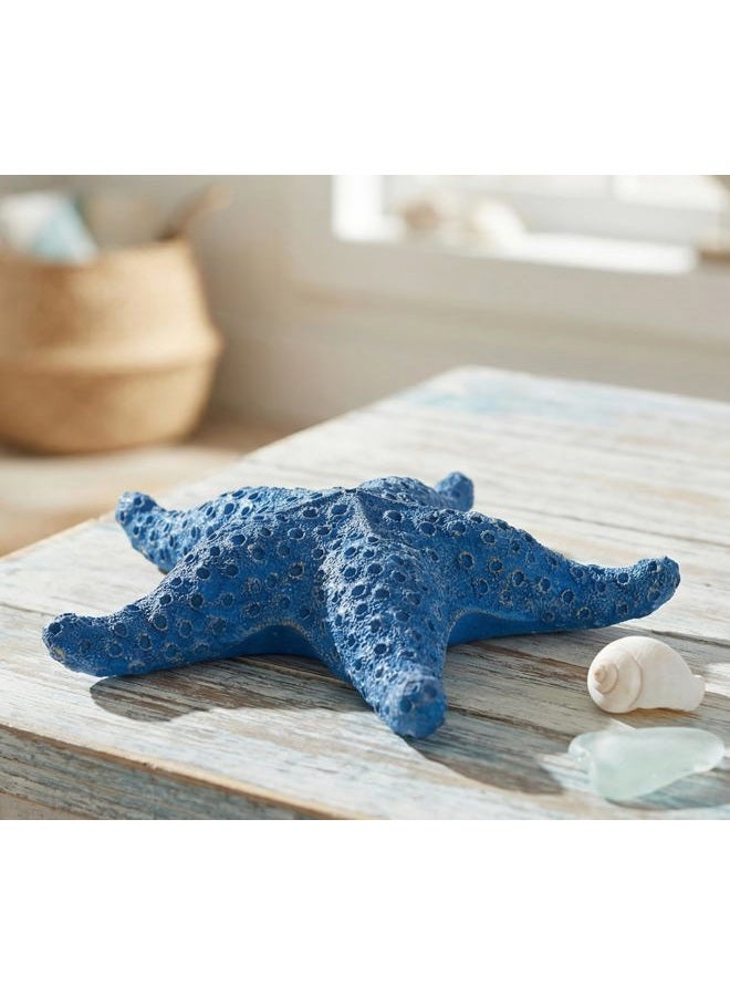 VVGIFTS Blue Ocean Beach Decoration Starfish Resin Wall Hanging Decoration (RoyalBlue) - Image 1