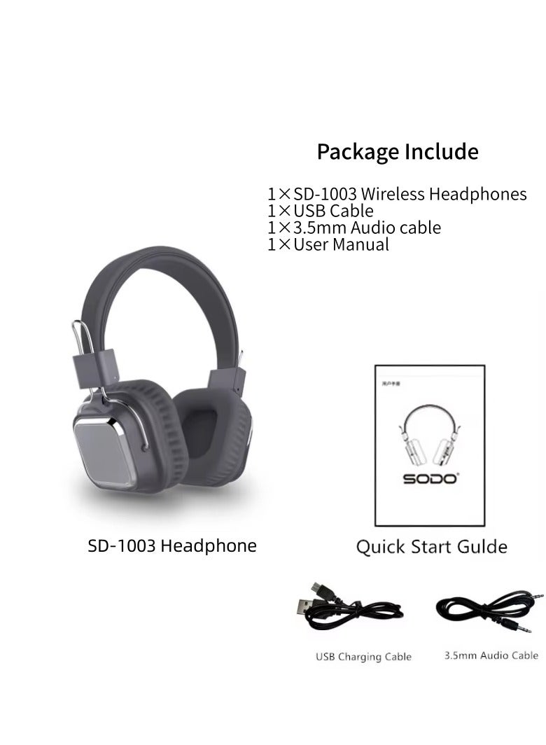 سودو سماعة رأس بلوتوث لاسلكية SODO SD-1003 - Image 2