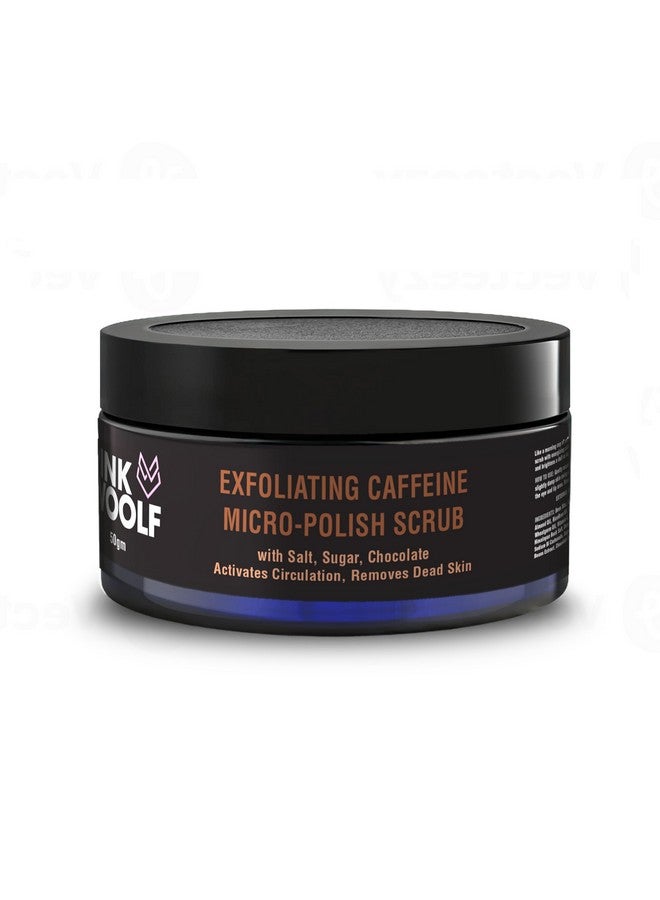 Pink Woolf Body Scrub | Exfoliating Caffeine Micro Polish Chocolate Scrub | Activates Circulation, Removes Dead Skin & Moisturizes Your Skin | 50g (Pack Of 1) - Image 1