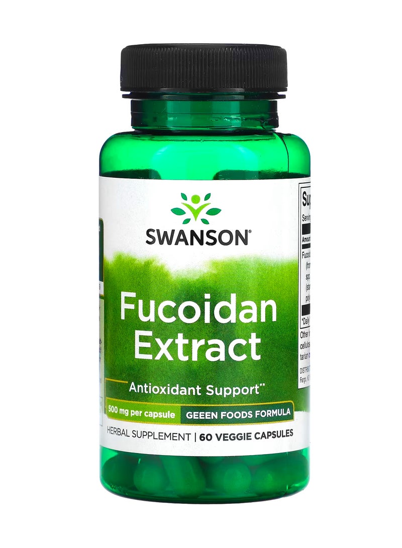 SWANSON Fucoidan Extract 500 mg 60 Veggie Capsules