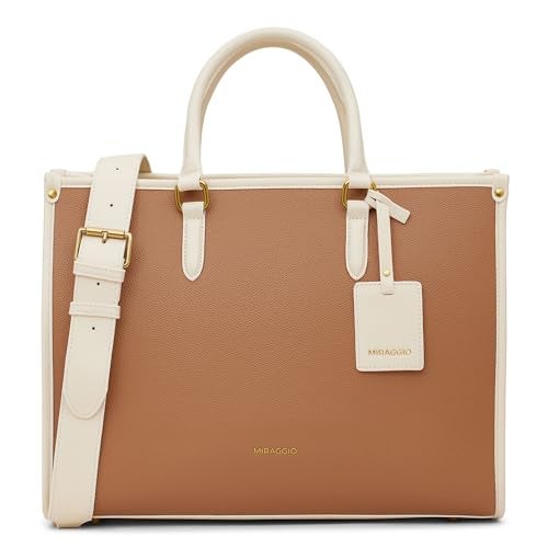 Miraggio Denice 2.0 Laptop Tote Bag For Women With Adjustable & Detachable Strap | Fits Upto 14 Inch Laptop | Office Bag For Women Stylish - Image 1