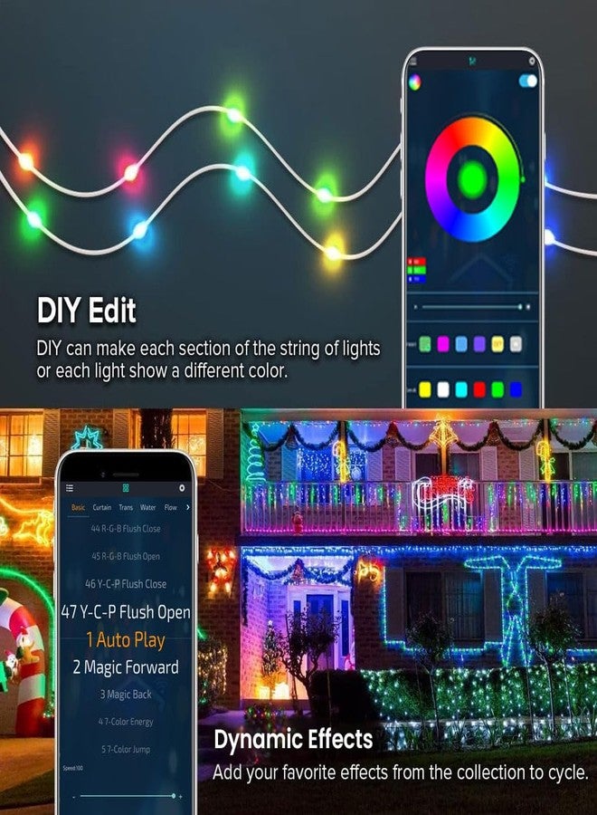 TECPHILE Smart Fairy String Lights 10 Meter, 100 LED USB Rice Light with Bluetooth App & Remote Control, RGB Color Changing, Music Sync, Dimmable Decorative Light for Home, Diwali - Image 4