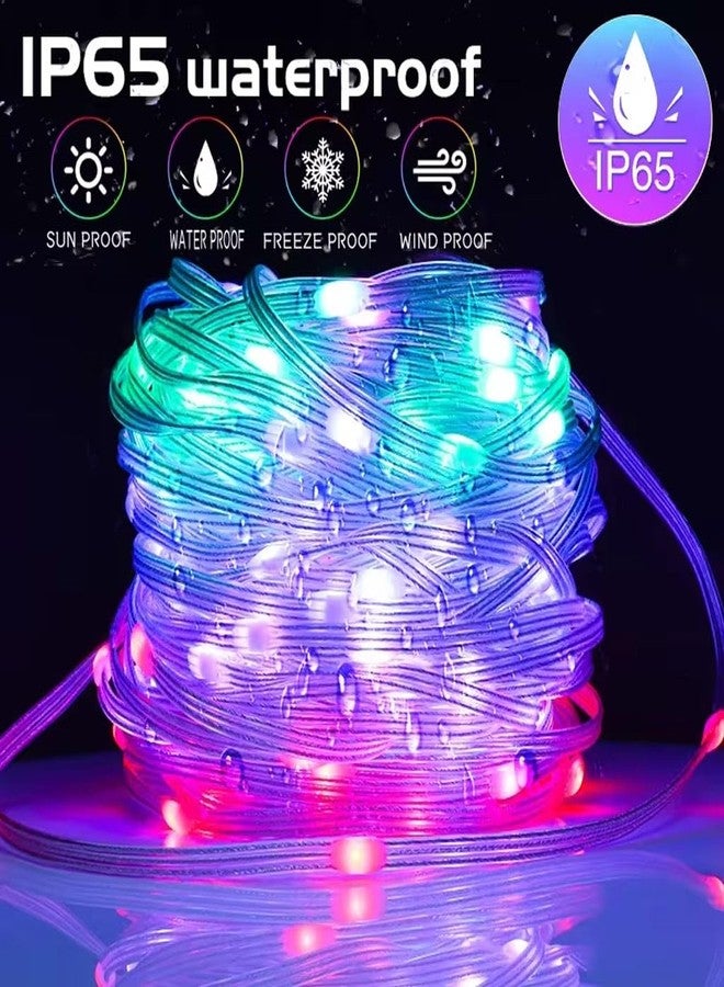 TECPHILE Smart Fairy String Lights 10 Meter, 100 LED USB Rice Light with Bluetooth App & Remote Control, RGB Color Changing, Music Sync, Dimmable Decorative Light for Home, Diwali - Image 2
