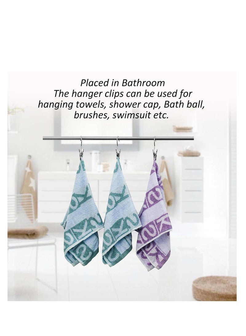 SYOSI 20 Pcs Laundry Hooks Boot Hanger Hold Clips, Portable Stainless Steel Boot Hangers Hanging Clothes Pins for Closet Travel Home - Image 4