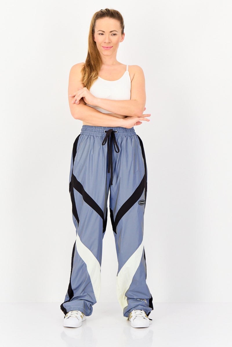 The Giving Movement Women Regular Fit Colorblock Wide Leg Pants, Multicolor - Image 4