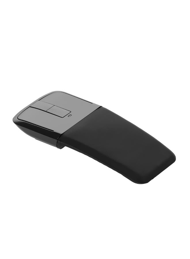 2.4G Wireless Mouse with USB Arc Mouse with Touch Function Folding Optical Mice with USB Receiver Bending Mouse for PC Laptop(Black) - Image 3
