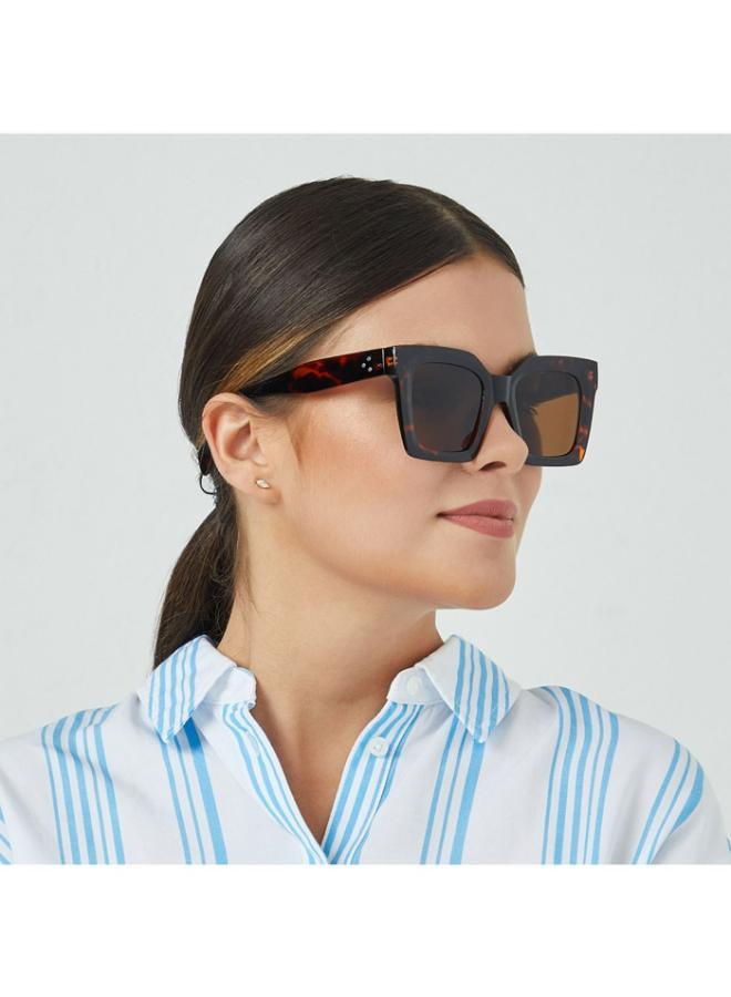 بلاك أوت نظارات شمسية نسائية تيسيرا بنقشة السلحفاة - Image 5