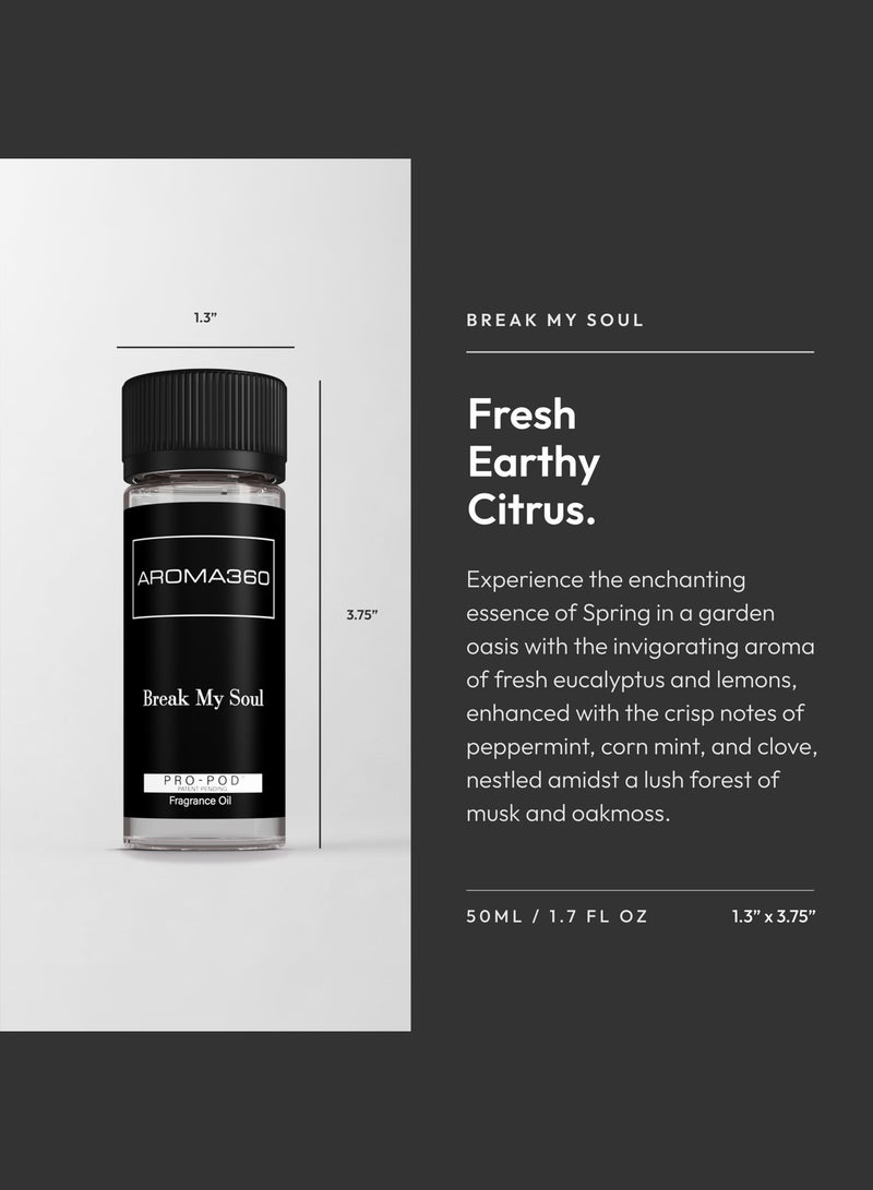 AROMA360 Break My Soul Pro-Pod Oil Blend - Hotel Inspired for Luxury Essential Oil Diffusers - Aromatherapy Scent Diffuser Oil - Fennel Seed, Corn Mint, and Oakmoss  - Image 3