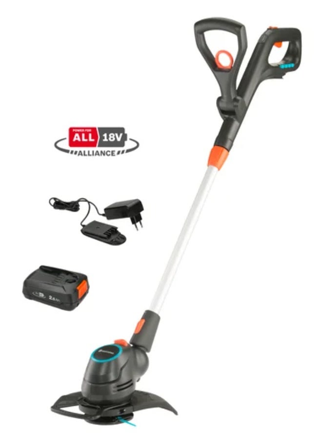 GARDENA- Battery Trimmer ComfortCut 23/18V P4A Ready-To-Use Set - Image 1