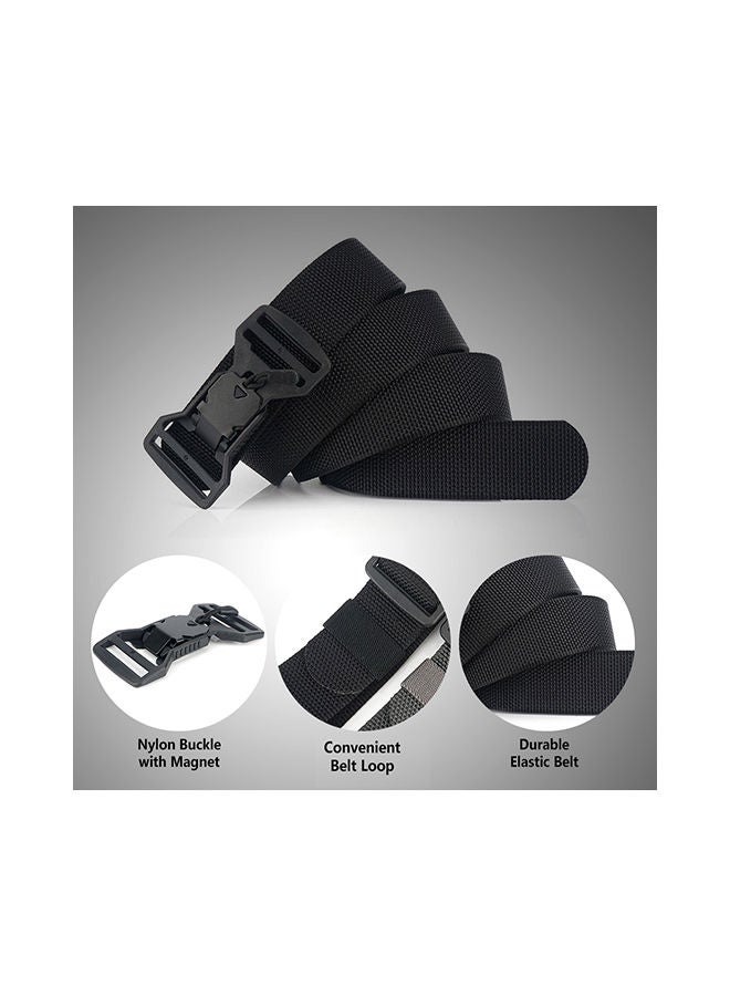 NIBEMINENT Adjustable Webbing Belt With Quick Release Magnetic Buckle 26x9centimeter - Image 5