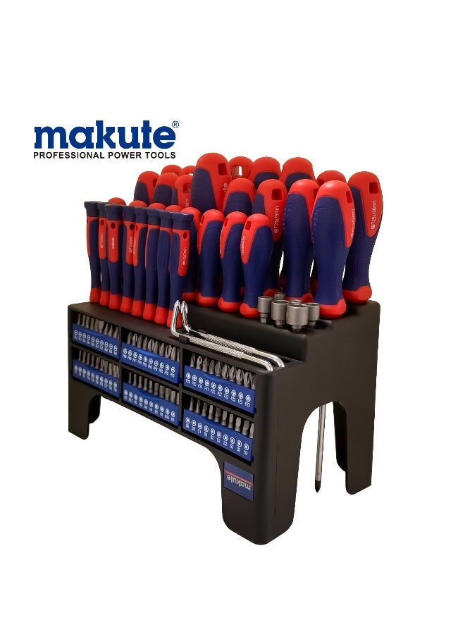 makute Professional 100-piece screwdriver and bit set - Image 1
