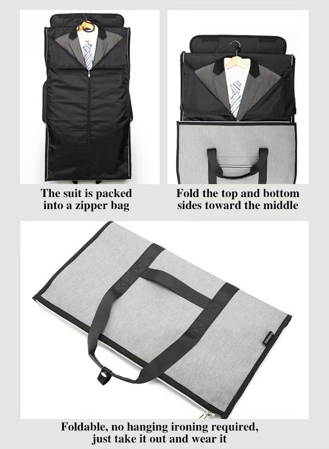 Canway Large Capacity Outdoor Travel Bag Portable Suit Garment Storage Bag Foldable Business Luggage Bag with Multifunctional Organizer Suitable for Carrying and Storing Travel Essentials - Image 3