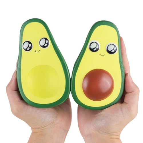 Anboor 2Pcs 48 Inches Squishies Avocado Slow Rising Squeeze Toys Kawaii Scented Squishies Fruit Toys Stress Relief for KidsParty FavorsBirthday Christmas - Image 1