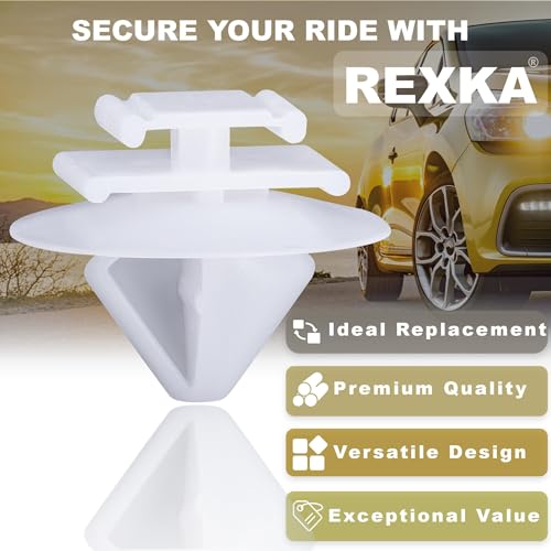 Rexka 30pcs Rear Door Body Side Molding Clip 68241251AA Compatible with Jeep 15-20 Renegade Chrysler 68241251-AA - Image 3