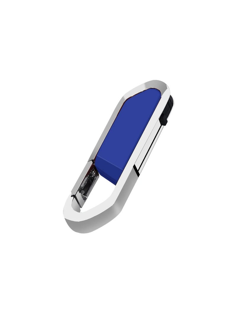 AROAQ - USB Flash Drive, Portable Metal Thumb Drive with Keychain, USB 2.0 Flash Drive Memory Stick, Convenient and Fast Pen Thumb U Disk for External Data Storage, (1pc 32GB Blue) - Image 1