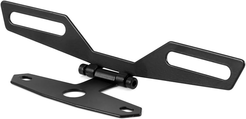 Keenso Adjustable Motorcycle License Plate Mount Holder Bracket - Universal Fold License Plate Tail Light Holder - Image 1