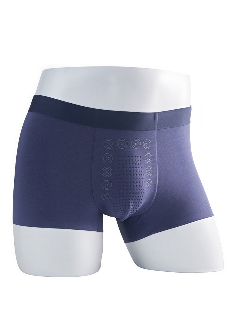 WEIJIANGJUN Men's Flat Corner Underwear - Mid Waist 5 Set, Modal Fabric, Comfortable with Elasticity, Cool and Breathable Style  - Image 3