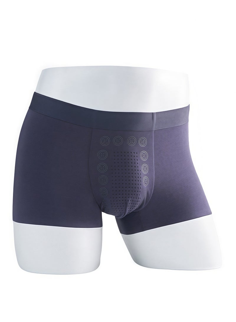 WEIJIANGJUN Men's Flat Corner Underwear - Mid Waist 5 Set, Modal Fabric, Comfortable with Elasticity, Cool and Breathable Style  - Image 4