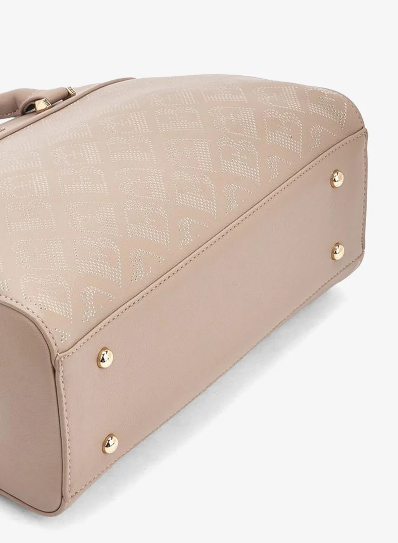 Flora Bella By Shoexpress BEIGE Flora Bella Laser Cut Tote Bag with Detachable Strap for Women | Best Price UAE